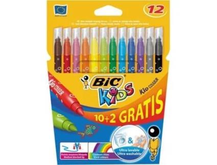 Canetas de Feltro Kids, Ponta Média, Leve 12 Pague 10