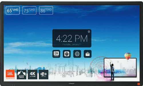 Laser Nova monitor tactil 86 pol 3840 x 2160 Pixels Multi-touch Preto