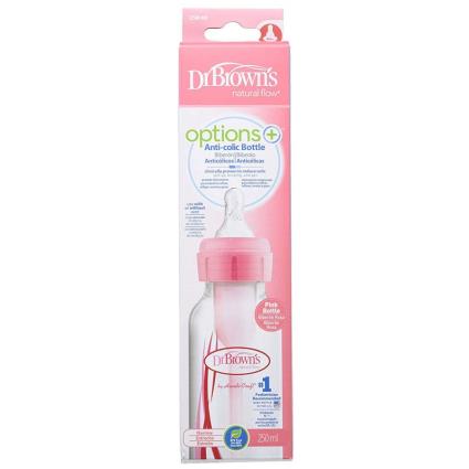 Dr Browns Biberão Opções boca estreita 250ml Rosa Cor