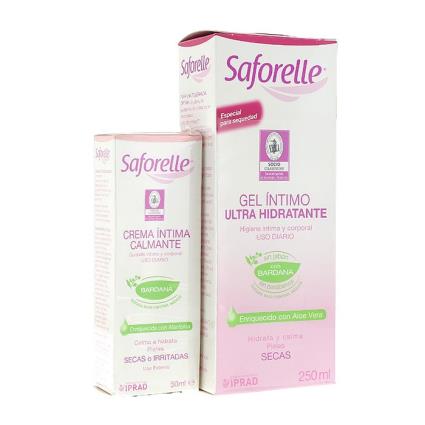 Embalagem íntima Gel ultra-hidratante 250ml Creme íntimo calmante 50ml