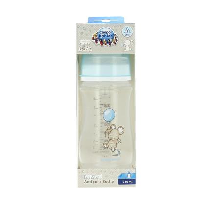 CANPOL Bebé Anti-Cólicas Garrafa EasyStart pouco Inês 240ml azul