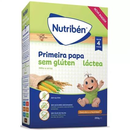 Nutribén Farinha Primeira Papa sem Glúten Láctea 250g