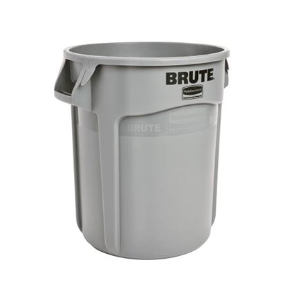 Contentor 38Litros s/Tampa Redondo Brute Cinza