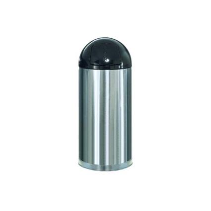 Papeleira Metal EasyPush Aco Inox 55 Litros