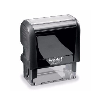 Carimbo 58x22mm Autotintavel Trodat Mod 4913 Corpo Preto