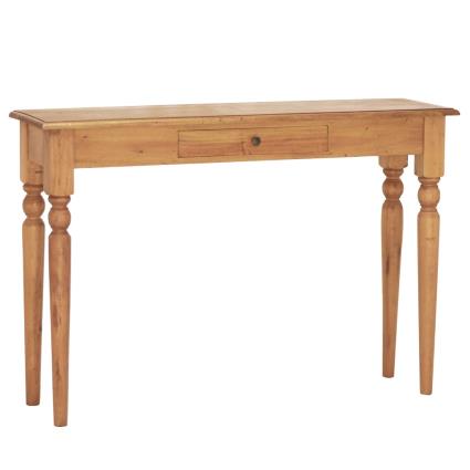 vidaXL Mesa consola 110x30x75 cm madeira de mogno maciça