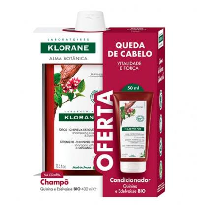 Klorane Quinina Pack Shampoo Oferta Condicionador Fortificante