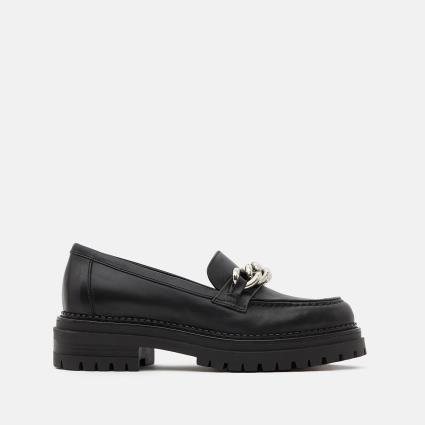 Minelli Mocassins chunky em pele, rasto estriado Pilla