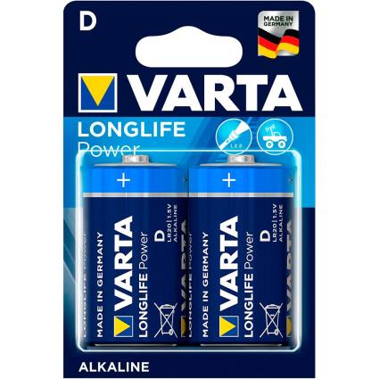 Varta Baterias 1x2 Longlife Power Mono D Lr20 One Size Blue