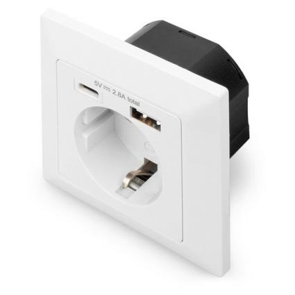 Digitus Superfície Do Plugue De Base Da-70615 One Size White