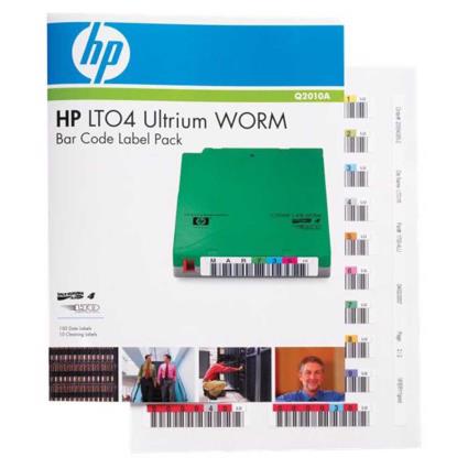 Hpe Pacote De Etiqueta De Código De Barras Lto-4 Ultrium Worm One Size Green
