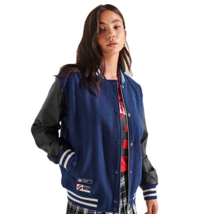 Superdry Jkt Wool Varsity Baseball S Varsity Arch Colourblock