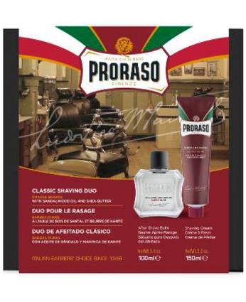 Estuche Afeitado Clsico Proraso Barbas Duras Crema Blsamo
