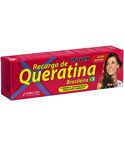 Recarga de Queratina Brasilea Novex Brazilian Keratin 80 gr