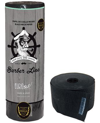 Papel de Cuello Barber Line 5 Rollos Negro Premium