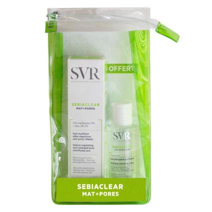 Tapete de saco Sebiaclear SVR + Pore Creme 40ml + Água MIcelar 75ml