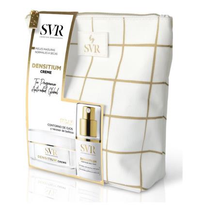 Embalagem de 50ml de Creme SVR Densitium com 15ml de contorno nos olhos