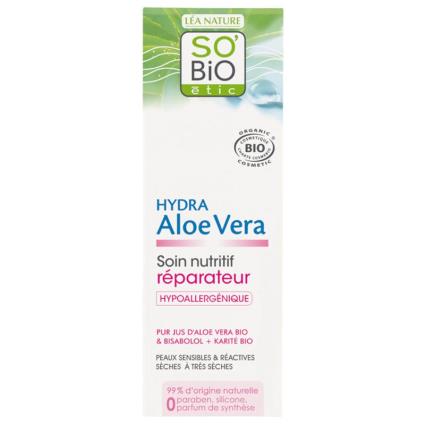 Hydra Aloé Vera So Bio Étic 50 ml Tratamento Nutritivo Reparador