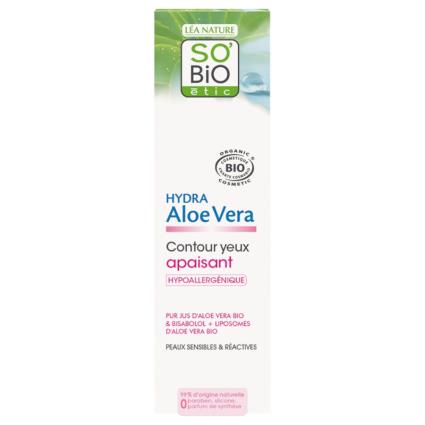 Contour dos Olhos Casca Calmante Sensível Hydra Aloe Vera So Bio Étic 15 ml
