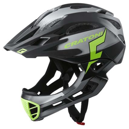 Cratoni Capacete Mtb C-maniac Pro M-L Black / Green Lime Matt