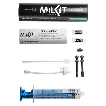 Milkit Compactar Sistema De Válvula Tubeless 55 mm Black