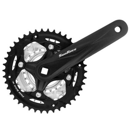 Sunrace Pedaleira Com Pratos Fcm600 170 mm Black