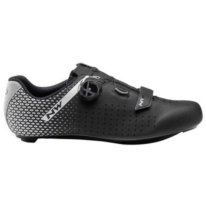 Northwave Sapatos Wide Road Core Plus 2 EU 41 Black / Silver