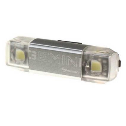 Moon Luz Dianteira Gemini Usb 30 Lumens Silver