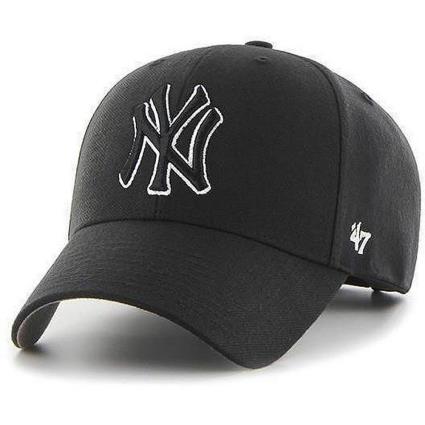 47 Boné New York Yankees Snapback One Size Black / White