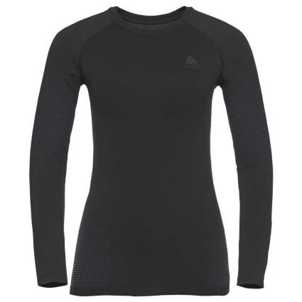 Odlo Top Crew Neck Performance Warm Ec M Black / New Odlo Graphite Grey