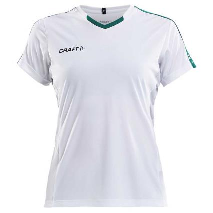 Craft Camiseta Manga Corta Progress Contrast L White / Team Green