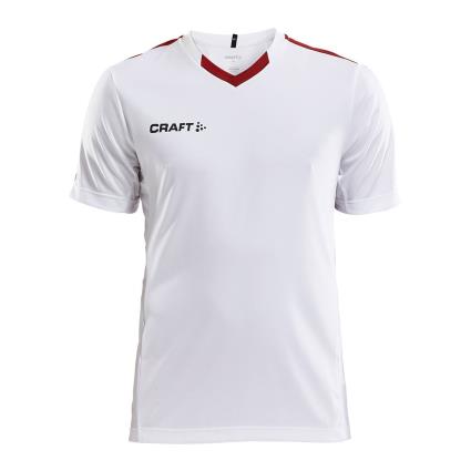 Craft Camiseta Manga Corta Progress Contrast S White / Bright Red