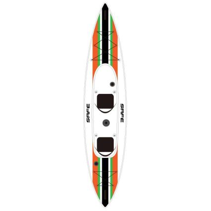 Safe Waterman Caiaque Apache 426 x 90 cm White / Orange / Green