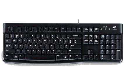 Logitech K120 Teclado USB Qwertz Húngaro Preto