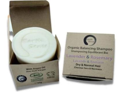 Champô Sólido EARTH SENSE  Balanceador Lavanda & Alecrim (60 gr)
