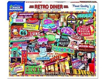 Puzzle WHITE MOUNTAIN Retro Diner - Jigsaw Puzzle (Idade Mínima: 4)