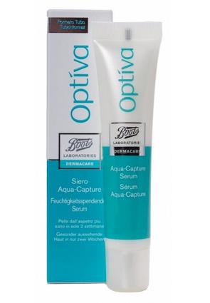 Optiva Aqua-capture 30 ml de soro Dermacare duas botas de laboratório