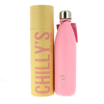 Aço Inoxidável Cor-de-Rosa Frio Garrafa de 750ml