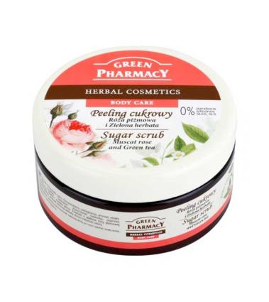 Peeling corporal de Rosa Mosqueta e chá verde farmácia verde 300ml