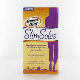 Palmilhas Desodorizantes Slim Soles Devor-olor - 2 Unidades