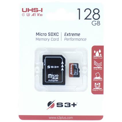 MEMÓRIA MICRO SDXC S3PLUS 128GB UHS-I