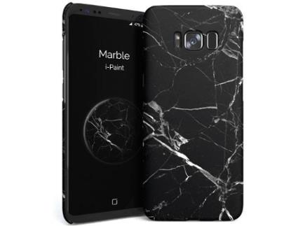 Capa Samsung Galaxy S8+ I-PAINT Marble Preto