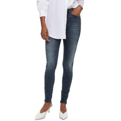 Only Jeans Cintura Média Wauw Life Skinny Denim Bj777 M Blue Black Denim / Detail Bj777