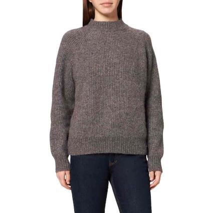 Superdry Agasalho Alpaca Blend Crew L Light Grey Marl