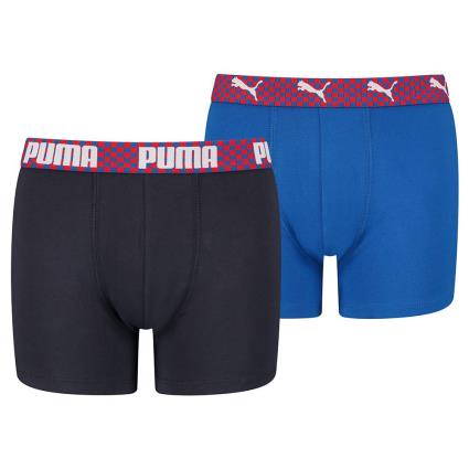 Puma Boxer Logo Grid 2 Pares 11-12 Years Blue Combo