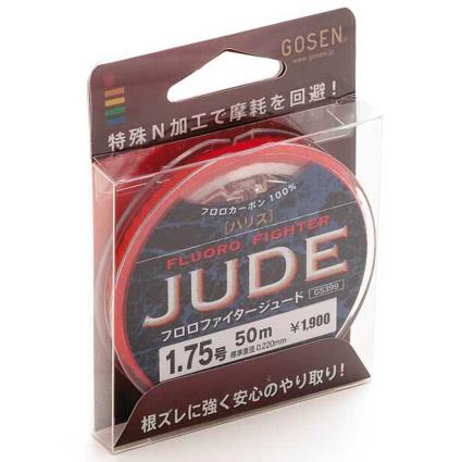 Gosen Fluorocarbono Fluoro Fighter Jude 50 M 0.165 mm Red