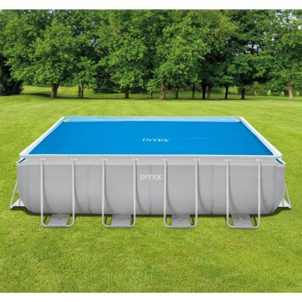Intex Cobertura para piscina solar 488x244 cm polietileno azul