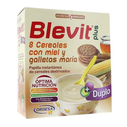 Plus Duplo 8 cereais com mel e bolachas Maria 600 gramas 5 m