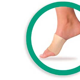 Cinturão metatarsal pós-operatório de  Silicone joanetes tamanho S 1Ud