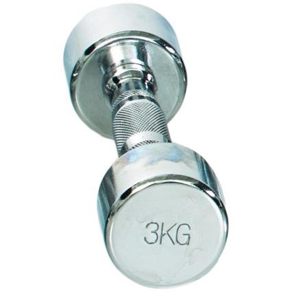 Gymstick Pro Chrome Dumbbell 3 Kg Unit 3 kg Chromed